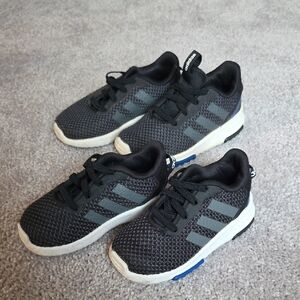 Adidas Kids Black and Blue Sneakers Bundle 6c 8c